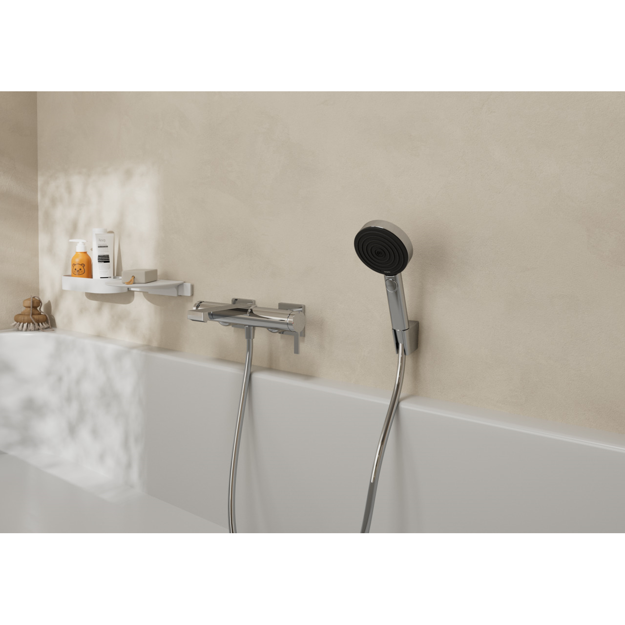 PULSIFY ручний душ (3 типу струменя PowderRain, IntenseRain, Massage), EcoSmart колір хром
