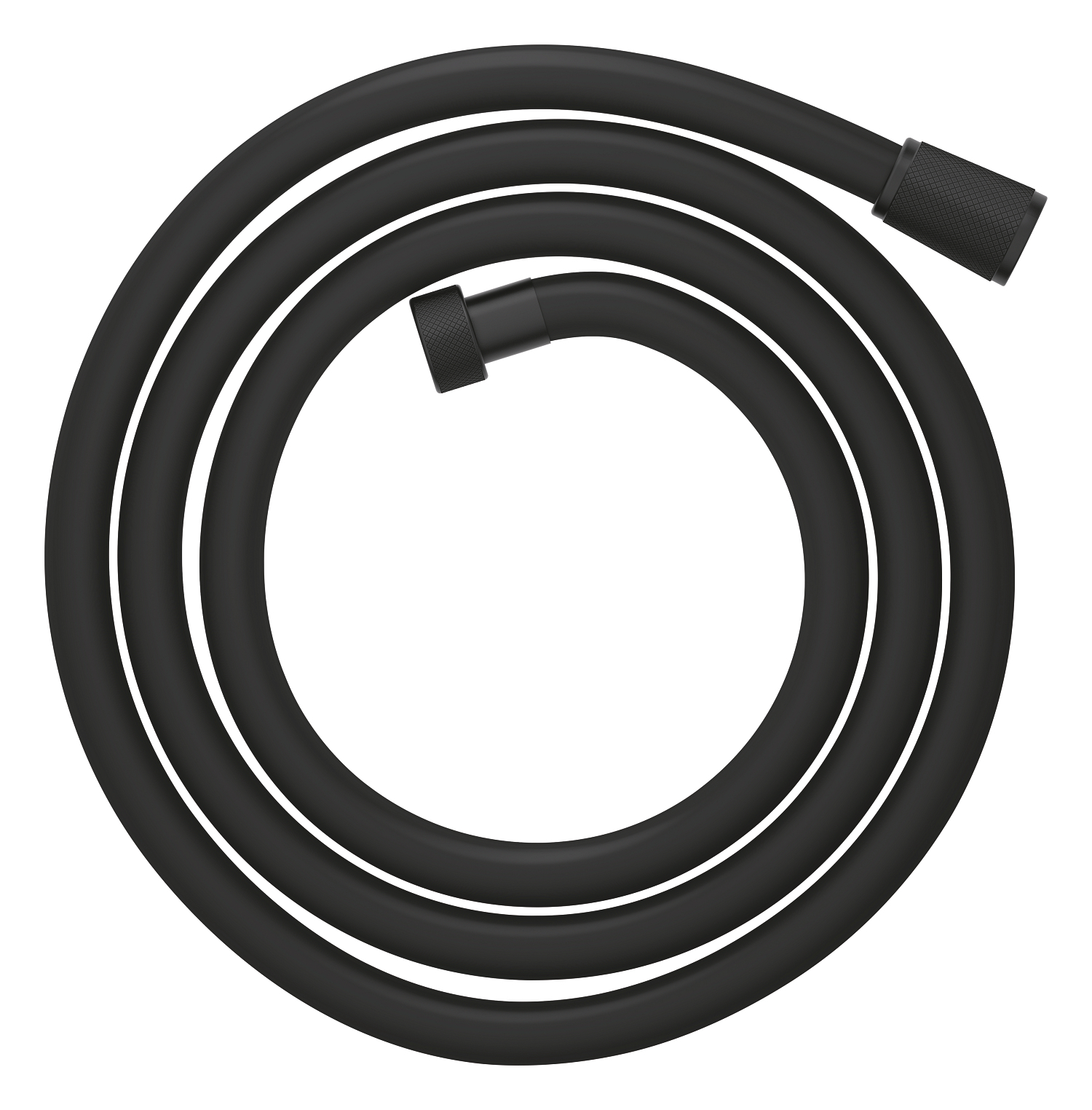 SILVERFLEX шланг для душу 1750 мм , кольор  чорний матовий