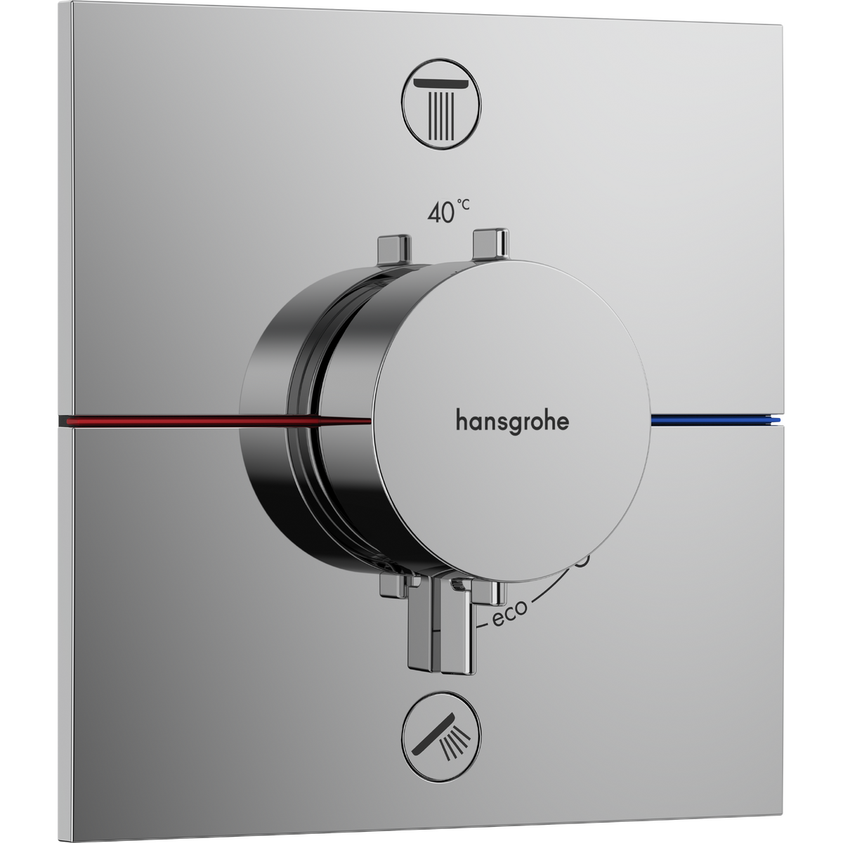 SHOWERSELECT COMFORT E термостат для 2 споживачів, прихований монтаж, колір хром