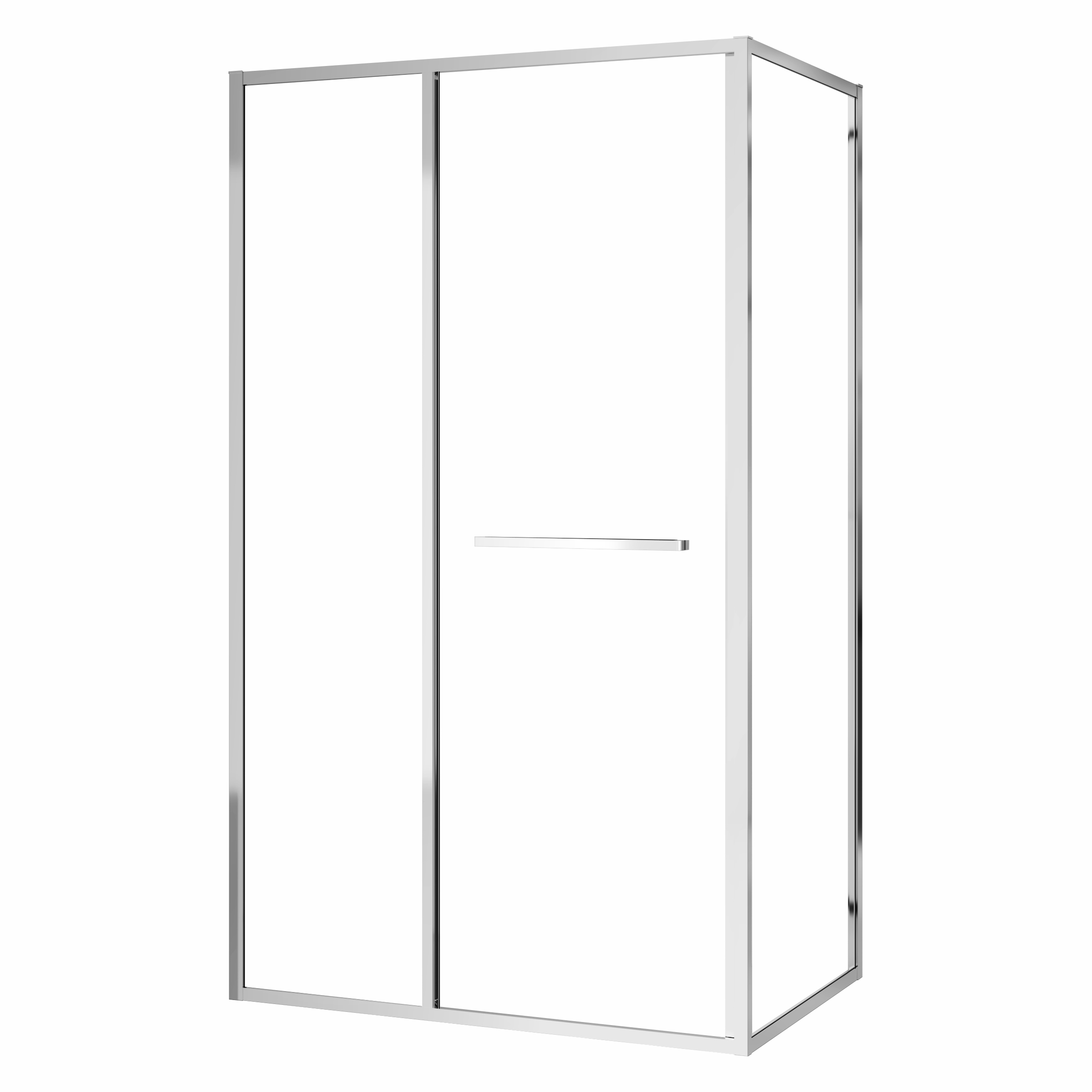CRUZE душова кабіна 80*120*200см, тип дверей COME IN, профіль  хром, прозоре скло