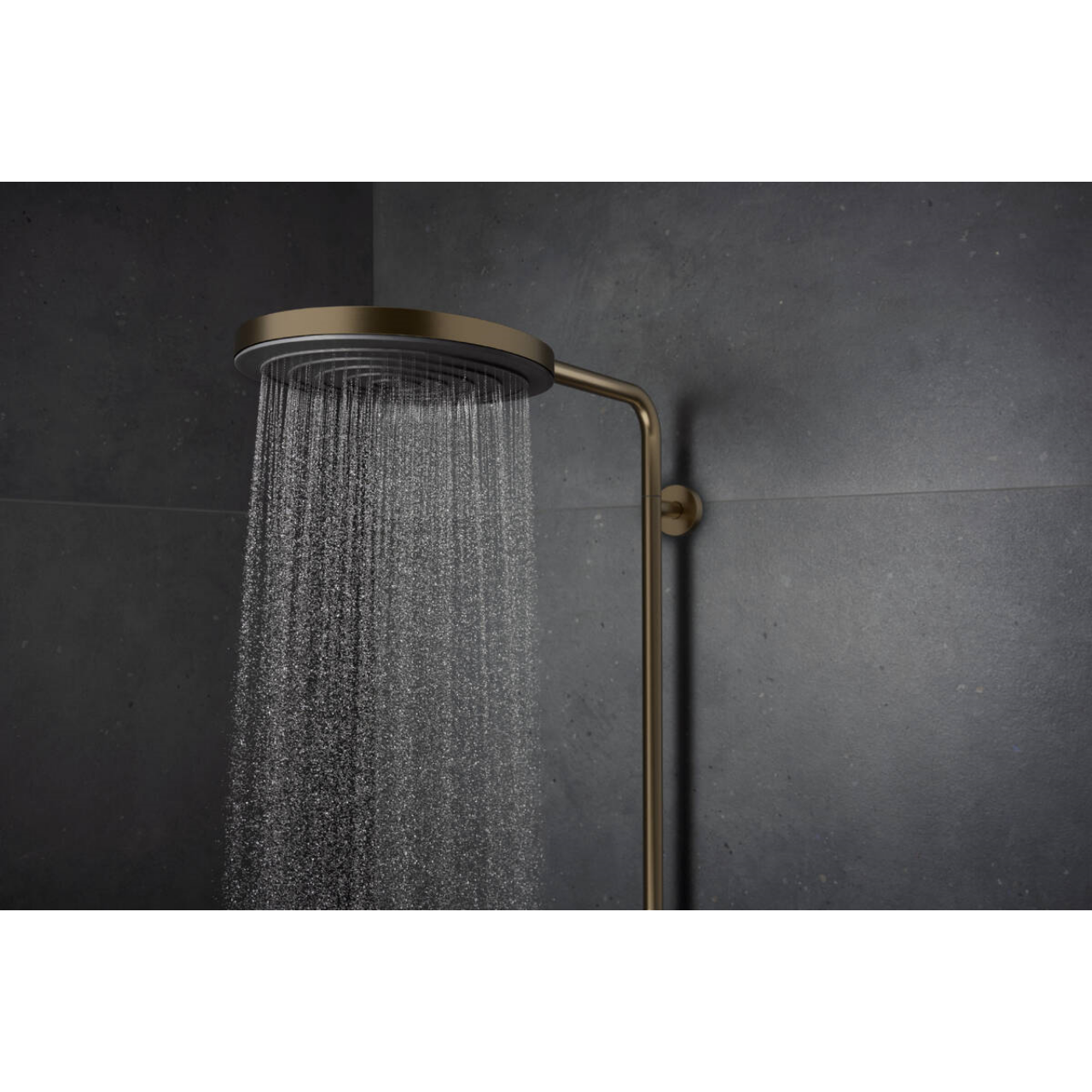 PULSIFY S PURO Showerpipe душова система 260 з термостатом, колір шліфованна бронза