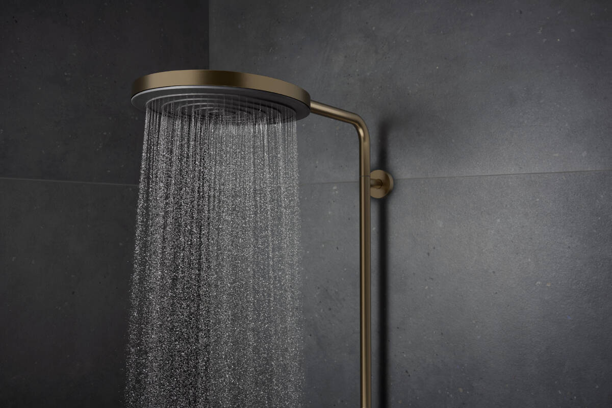 PULSIFY S PURO Showerpipe душова система 260 з термостатом, колір шліфованна бронза