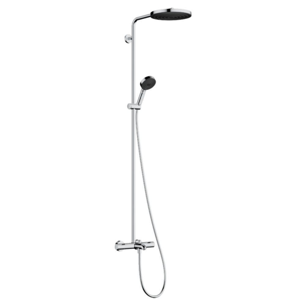 PULSIFY S PURO Showerpipe душова система 260 з термостатом на ванну, колір хром