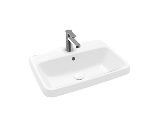 ARCHITECTURA умивальник , що вбудовуэться  60*45см,  з переливом, з  отвор.колір  White Alpin CeramicPlus