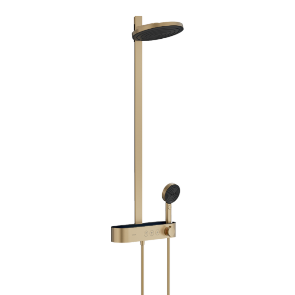 PULSIFY Showerpipe душова система 260 з термостатом , 2jet, колір шліфованна бронза
