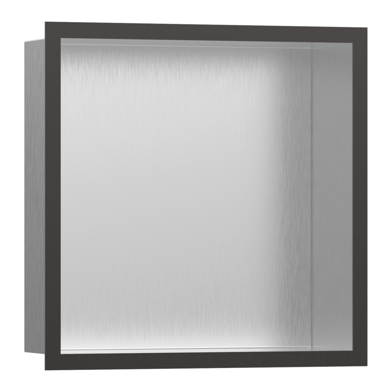 HANSGROHE XtraStoris Individual настінна ніша з  вбудованою рамою 30*30*10см, колір  шліфованний чорний хром