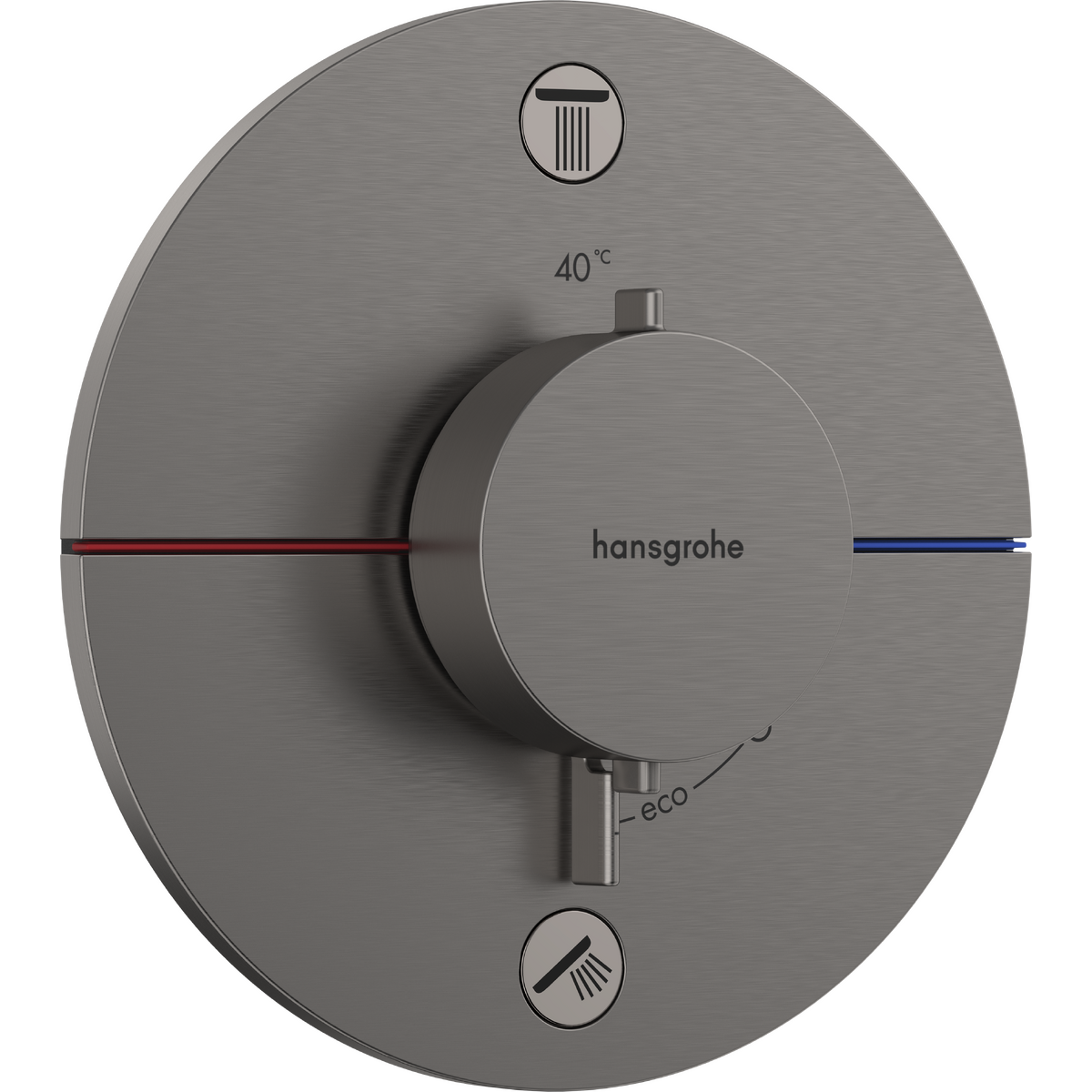 SHOWER SELECT COMFORT S термостат для 2х споживачів, ПМ, колір шліфованний чорний хром