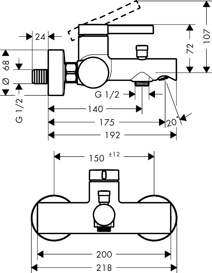 ZESIS S змішувач для  ванни, чорний матовий