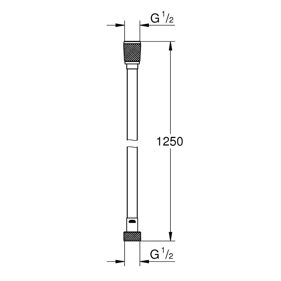SILVERFLEX шланг для душу, 1250 мм
