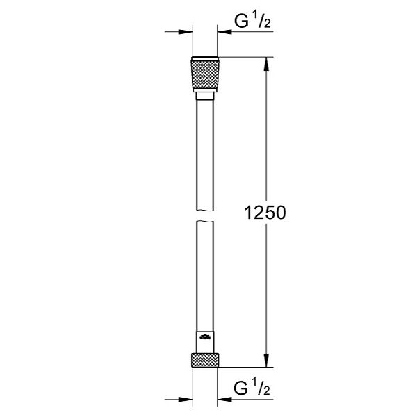 SILVERFLEX шланг для душу 1250 мм, колір срібло