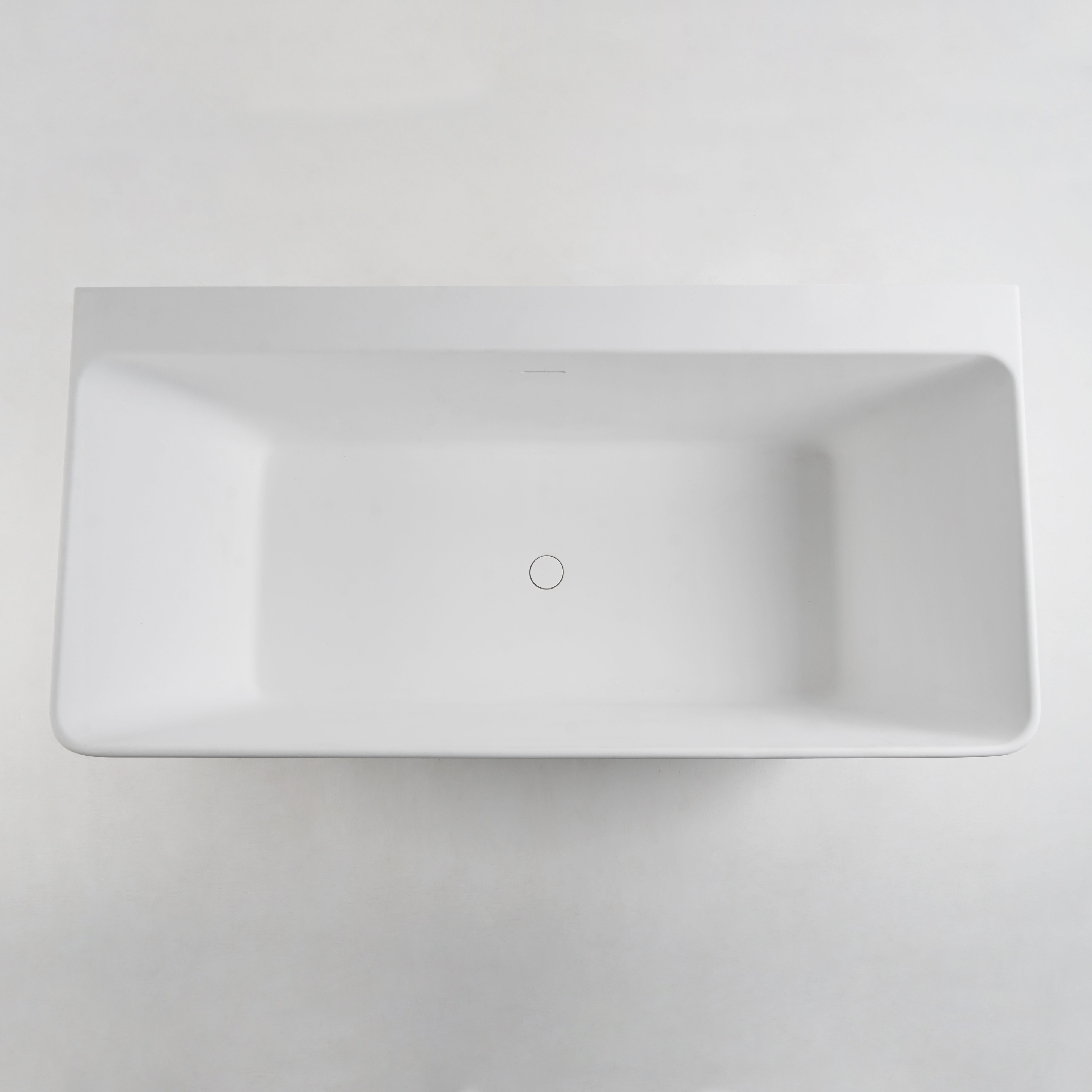 Ванна пристінна окремостояча кам'яна Solid surface 1650*800*590мм
