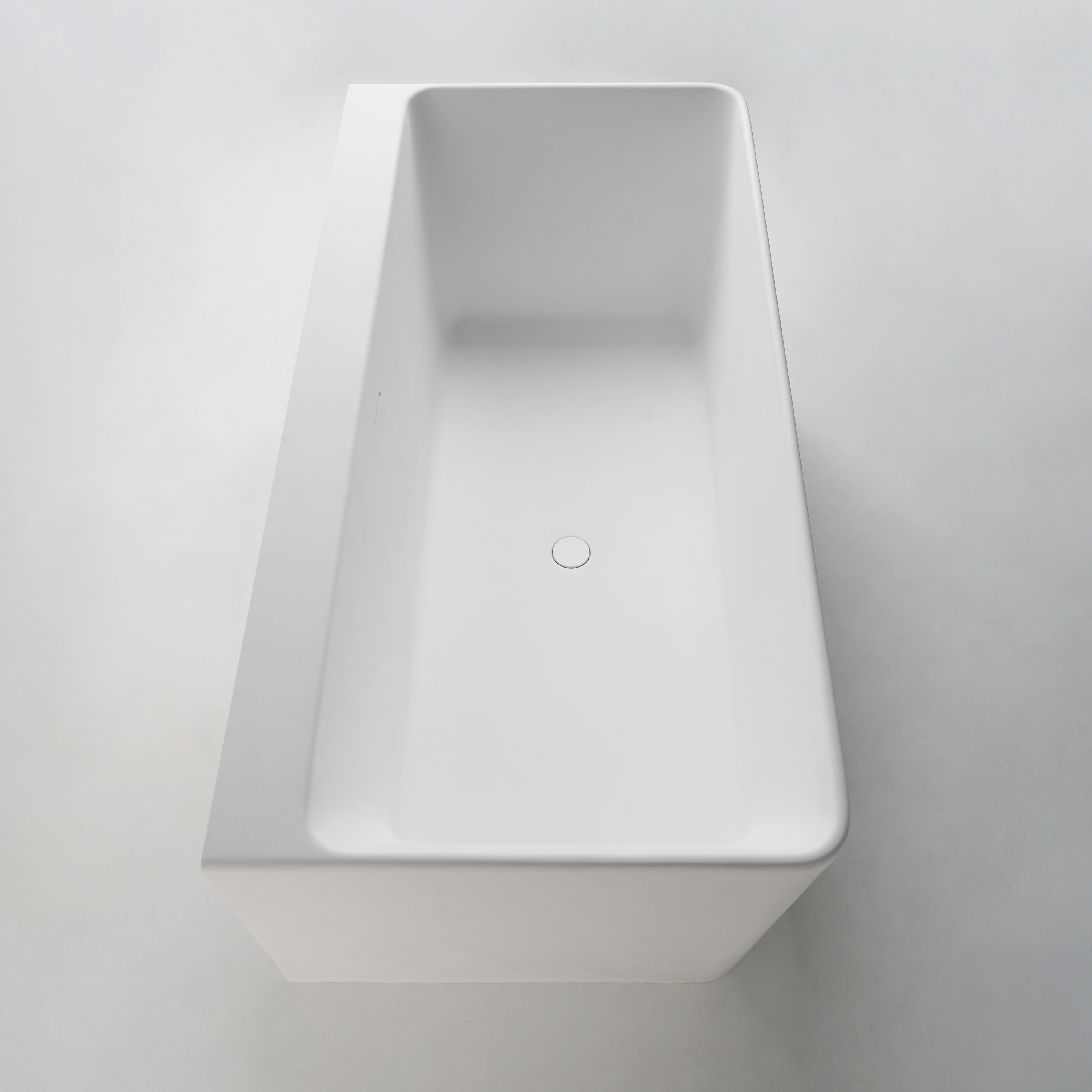 Ванна пристінна окремостояча кам'яна Solid surface 1650*800*590мм