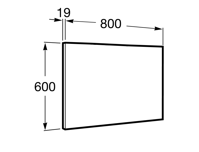 VICTORIA BASIC зеркало 80см