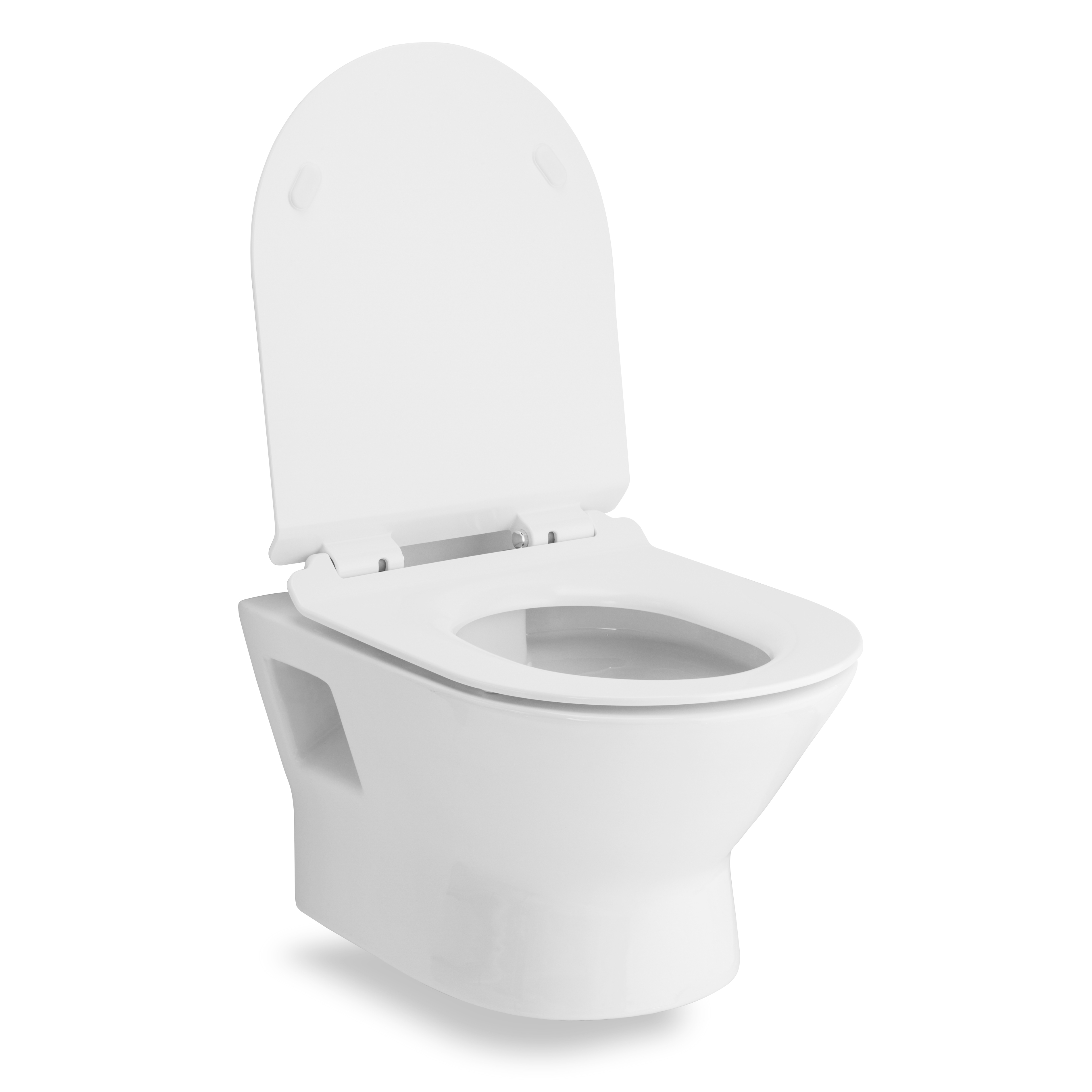 FIESTA RIM унітаз 51*36*40см підвісний без ободка, сидіння тверде Slim slow-closing
